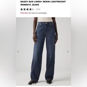 Levi’s Baggy Dad Linen Denim Lightweight Women’s Jeans